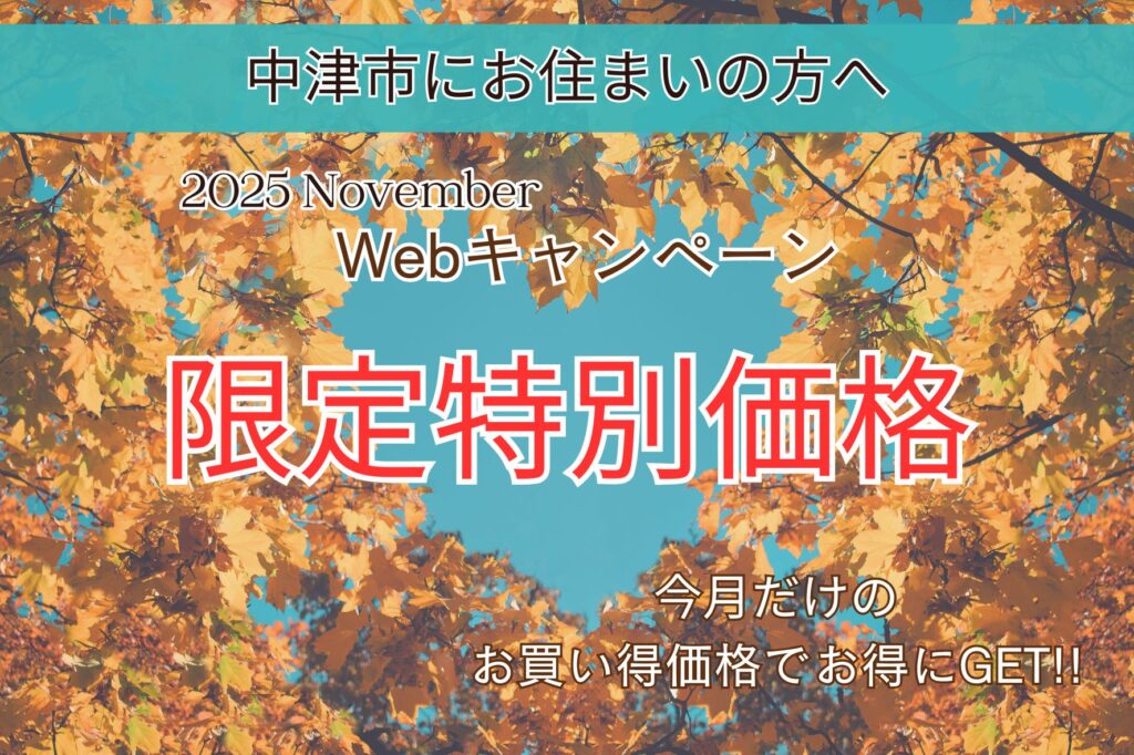 中津市で洗面台リフォームを検討中の方、必見！11月のWEB限定特別価格！！