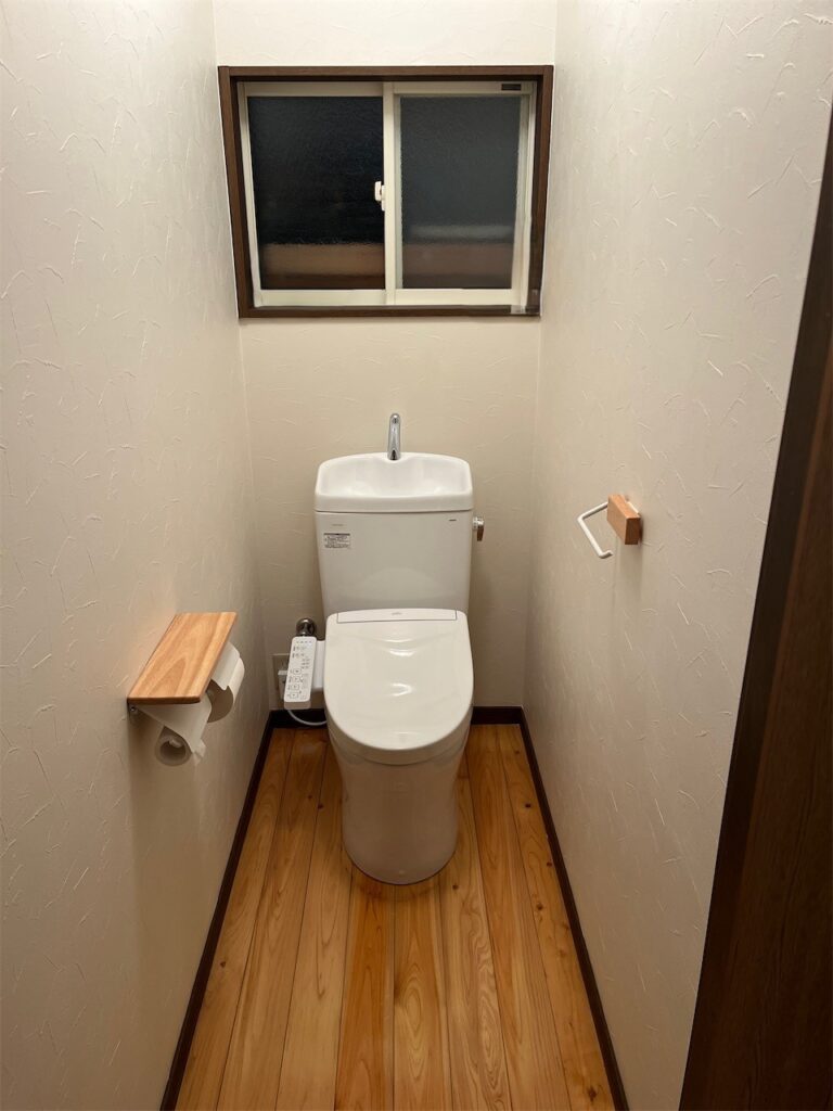 【手洗い器を撤去して、ひろびろなトイレへ】中津市　トイレリフォーム