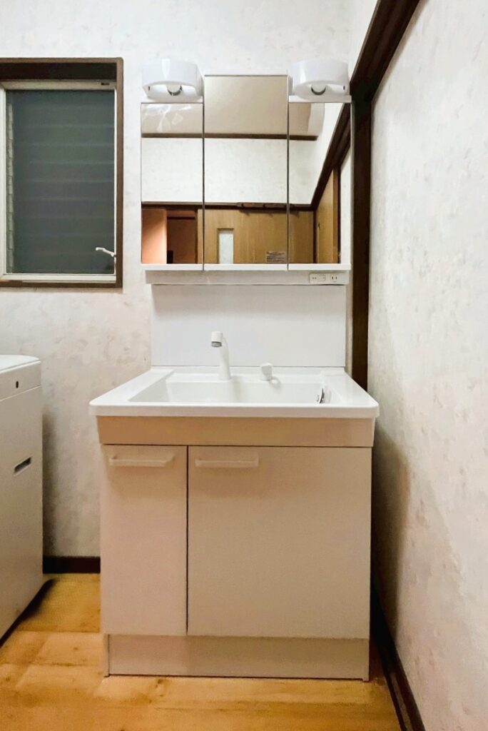 【片引き出し収納で細かいものも片付く！】中津市　洗面リフォーム