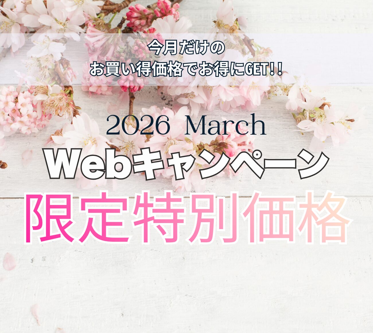 3月 キャンペーン公開！