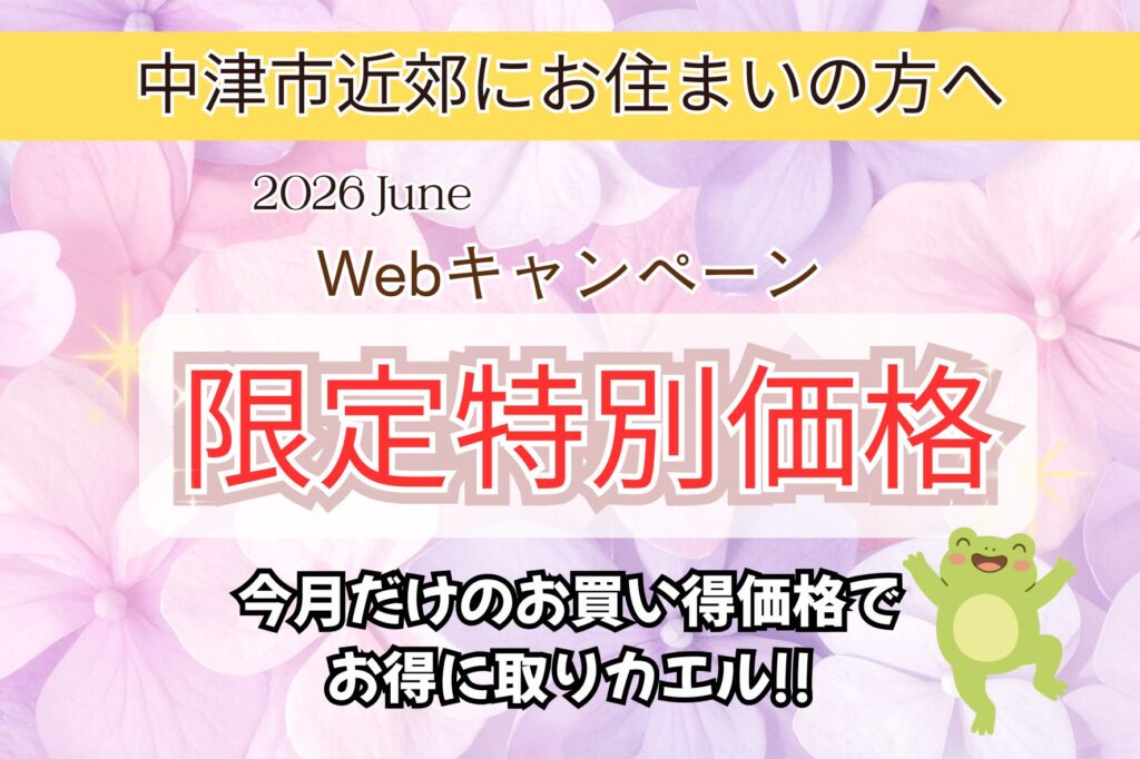 6月のWEB限定特別価格！中津市・豊前市・宇佐市・豊後高田市でキッチンリフォームを検討中の方 必見！！